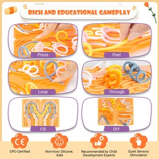Foto 4 | Foto 4 | Tablero De Actividades Sensoriales De Silicona Para Juguetes Sensoriales Odcpn - Venta Internacional.