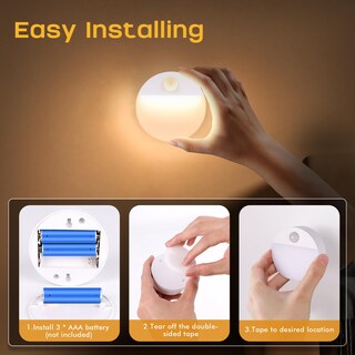 Foto 5 | Foto 5 | Luz De Escalera Con Sensor De Movimiento Guankai Paquete De 8 Funciona Con Pilas - Venta Internacional.