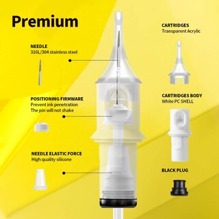 Foto 2 | Foto 2 | Cartucho De Agujas De Tatuaje Hawink 13rm #10 Bugpin 13 16pcs - Venta Internacional.