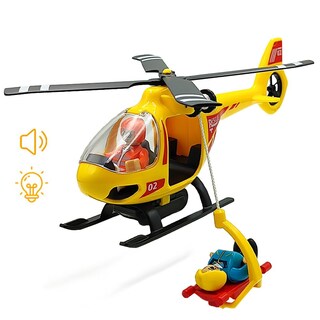 Foto 1 | Foto 1 | Set De Accesorios Para Vías De Tren De Madera Con Helicóptero De Rescate - Venta Internacional.