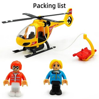Foto 3 | Foto 3 | Set De Accesorios Para Vías De Tren De Madera Con Helicóptero De Rescate - Venta Internacional.