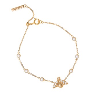 Foto 1 | Foto 1 | Pulsera Para Mujer Olivia Burton Pearl Bee Objamb157 Chapa Oro Rosa