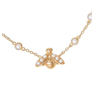 Foto 2 | Foto 2 | Pulsera Para Mujer Olivia Burton Pearl Bee Objamb157 Chapa Oro Rosa