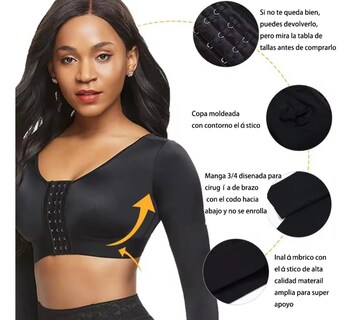 Foto 3 | Foto 3 | Faja Reductora Moldeadora Brazos Y Espalda Top De Compresión