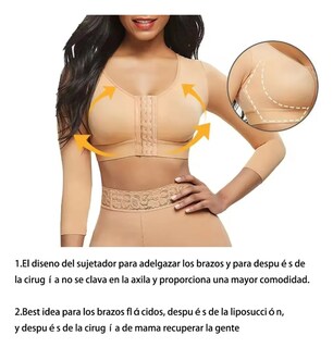 Foto 2 | Foto 2 | Faja Reductora Moldeadora Brazos Y Espalda Top De Compresión