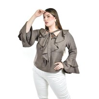 Blusa con Volantes Roman Fashion Café para Mujer