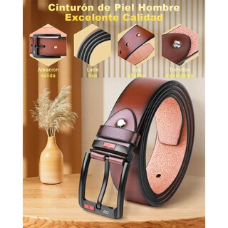 Foto 2 | Foto 2 | Cinturón Cuero Ajustable 125cm Eo Safe Imports Esi-22198 Café de Hombre