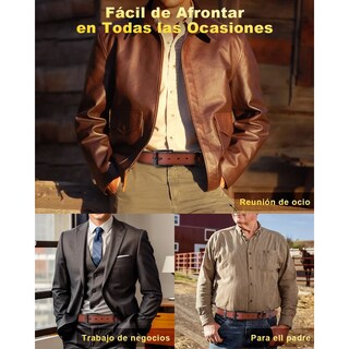 Foto 3 | Foto 3 | Cinturón Cuero Ajustable 125cm Eo Safe Imports Esi-22198 Café de Hombre