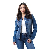 Chaqueta De Mezclilla /juvenil 4312 (azul Medio) Azul