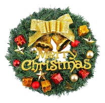 Corona Navideña Dorada