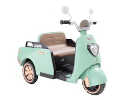 Montable Eléctrica Moto Cochecito E-bike Plus Verde Menta Denco Toys Bluetooth/usb Música Luz Led C/r