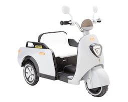 Montable Eléctrico Moto Cochecito E-bike Plus Plata Denco Toys Bluetooth/usb Música Luz Led C/r