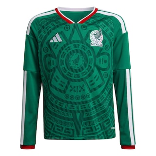 Foto 1 | Foto 1 | Jersey Local Selección Nacional de México 26 Adidas Verde Manga Larga para Niños