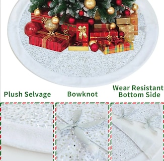 Foto 2 | Foto 2 | Falda para Árbol Navideño Xtellar 122 cm