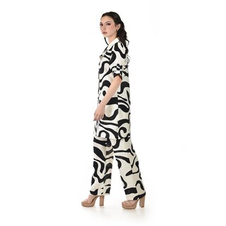 Foto 2 | Foto 2 | Set Estampado Abstracto Roman Fashion /juvenil 2526 (negro) Negro