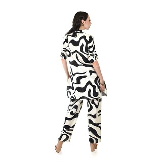 Foto 3 | Foto 3 | Set Estampado Abstracto Roman Fashion /juvenil 2526 (negro) Negro