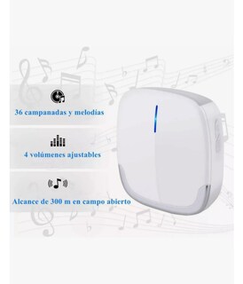 Foto 3 | Foto 3 | Timbre Inalámbrico Impermeable Con 1 Transmisor Y 1 Receptor