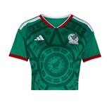 Jersey Corto Local Selección Nacional de México Adidas Copa Mundial 2026 Verde para Mujer