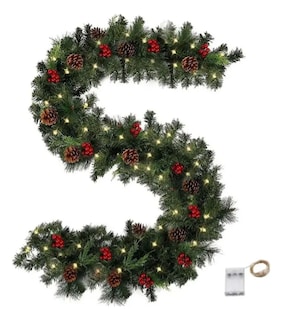 Foto 1 | Foto 1 | Guirnalda Navideña con Luces Modelo 2.75m