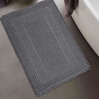 Tapete Baño Coprire Nuvietta Tejido 50 X 80 Cm Antideslizante Gris