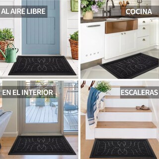 Foto 4 | Foto 4 | Tapete Entrada Secado Alfombra Bienvenida Piso 75x45cm