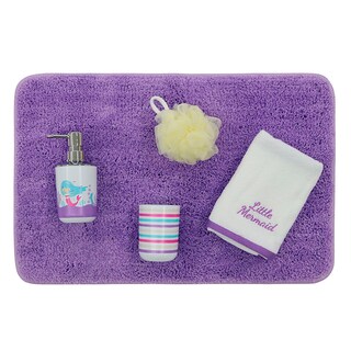 Foto 1 | Foto 1 | Juego Accesorios Para Baño Coprire Sirenia 5 Pzas Infantil Niña Lila