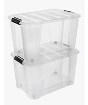 Dúo De Cajas De Almacenamiento Plástico 32l