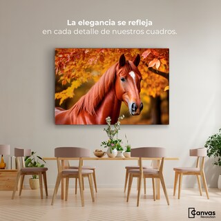 Foto 2 | Foto 2 | Cuadro Decorativo Canvas Caballo Color Otoño 90x60