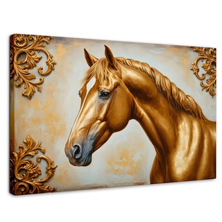 Foto 1 | Foto 1 | Cuadro Decorativo Canvas Caballo Luminoso 90x60