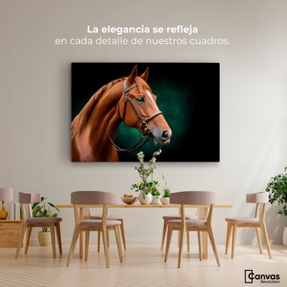 Foto 2 | Foto 2 | Cuadro Decorativo Canvas Caballo Esmeralda 90x60