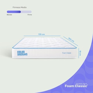 Foto 4 | Foto 4 | Colchón Matrimonial Color Dreams Memory Foam 18cm Caja