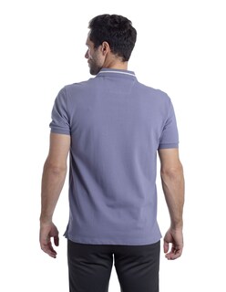 Foto 4 | Foto 4 | Playera Tipo Polo Hombre Kenneth Cole Kcoi25pol12 Azul Cierre Frontal Casual Algodón
