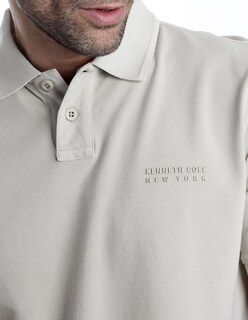 Foto 3 | Foto 3 | Playera Tipo Polo Hombre Kenneth Cole Kcoi25pol03 Beige Manga Corta Casual Algodón