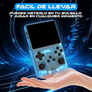 Foto 4 | Foto 4 | Miniconsola De Juegos Retro R40-pro-arcade Emulador Portátil Azul
