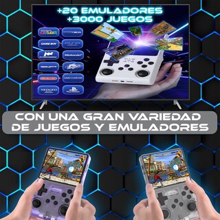 Foto 6 | Foto 6 | Miniconsola De Juegos Retro R40-pro-arcade Emulador Portátil Negra