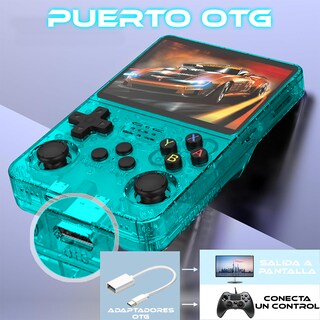 Foto 5 | Foto 5 | Miniconsola De Juegos Retro R36-pro-arcade Emulador Portátil Azul