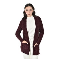 Cardigan De Canale Suave Roman Fashion /juvenil 2256 (vino) Vino
