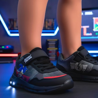 Foto 2 | Foto 2 | Tenis Sonic Prime Negro Con Luces Ligero Para Niño