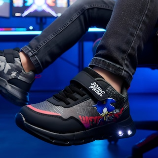 Foto 3 | Foto 3 | Tenis Sonic Prime Negro Con Luces Ligero Para Niño