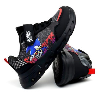 Foto 4 | Foto 4 | Tenis Sonic Prime Negro Con Luces Ligero Para Niño