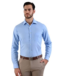 Foto 1 | Foto 1 | Camisa Michel Blanc Basica Azul Cielo