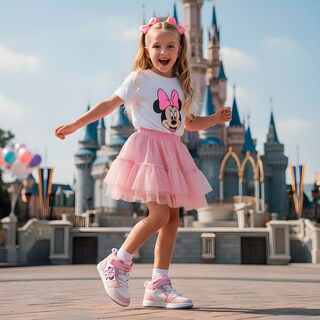 Foto 4 | Foto 4 | Tenis Disney Minnie Mouse Media Bota Rosa Para Niña