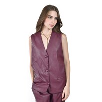 Chaleco De Vinipiel Roman Fashion /juvenil 746 (vino) Vino