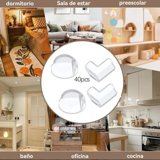 Foto 3 | Foto 3 | 40 Pcs Muebles Para Bebes Protector De Esquinas De Mesas