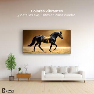 Foto 2 | Foto 2 | Cuadro Decorativo Canvas Caballo Oro Rey 120x60