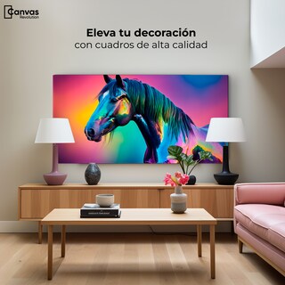 Foto 3 | Foto 3 | Cuadro Decorativo Canvas Caballo Metalico 120x60