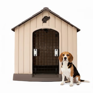 Foto 1 | Foto 1 | Casa para Perro Mediano/Chico Mascoamigo Café con Puerta Metálica