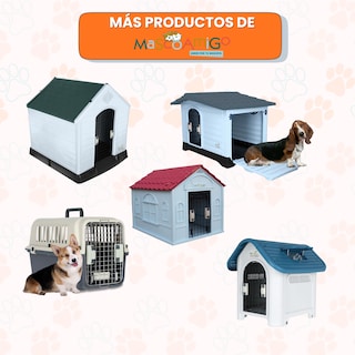Foto 6 | Foto 6 | Casa para Perro Mediano/Chico Mascoamigo Café con Puerta Metálica