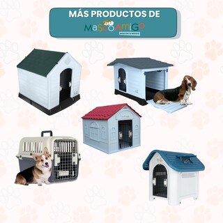 Foto 6 | Foto 6 | Casa para Perro Mediano/Chico Mascoamigo Azúl con Puerta Metálica