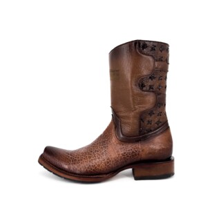 Foto 2 | Foto 2 | Botas Vaqueras Offlander Zaino de Piel Café Tejido Turco para Hombre